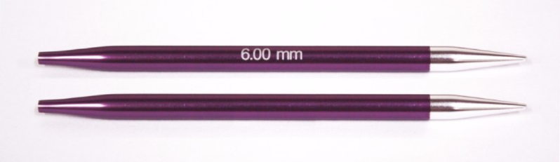 Knit Pro Zing Normal Interchangeable Needles 6.0mm